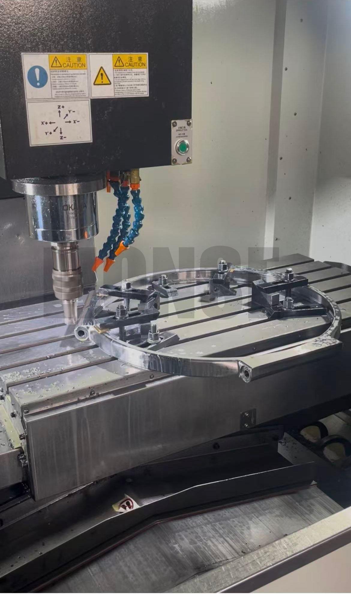 حفره بزرگ فولادی ضد زنگ حلقه قفل چند شیار بند سفارشی